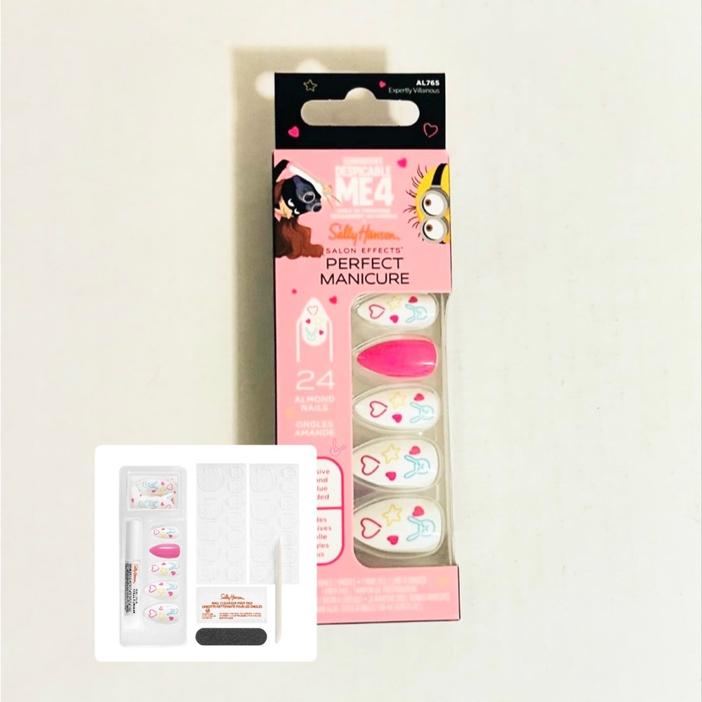 Sally Hansen x Despicable Me 4 Salon Effects Press-On Nails Expertly Villainous